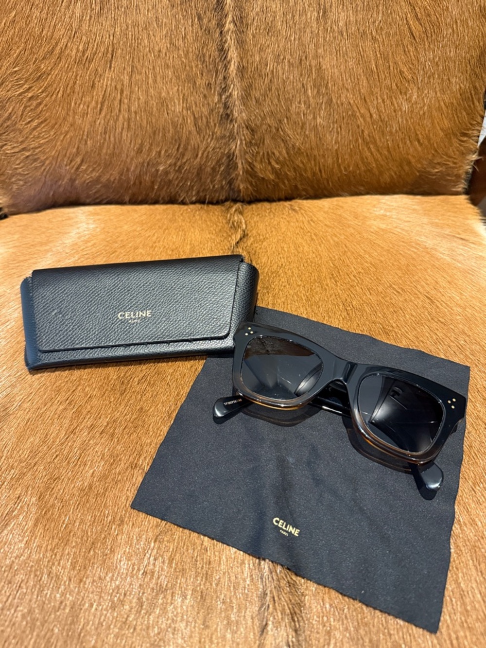 Celine 50mm Polarized Square Sunglasses